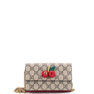 Gucci Cherries Wallet On Chain Gg #184071G86B